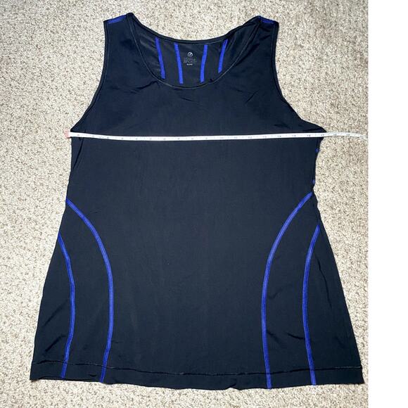 Soma Sport - XL Tank Top - Black and Royal Blue - Workout Ready - Picture 4 of 10